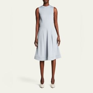 Women's Trompe L'oeil Fit-&-Flare Dress - Blue Dust